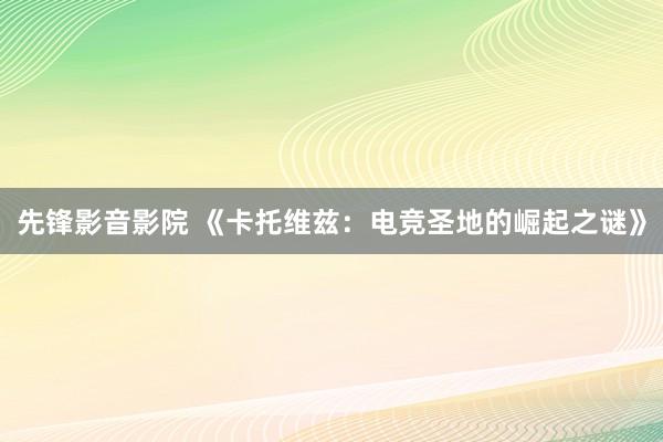 先锋影音影院 《卡托维兹：电竞圣地的崛起之谜》